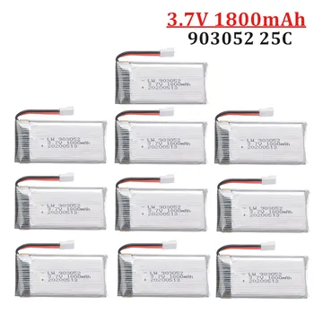 1/2/5/10 бр 3,7 1800 mah Акумулаторна батерия за SYMA X5SW X5 X5S X5C M18 H5P KY601S 903052 3,7 В Lipo батерия с жак XH2.54