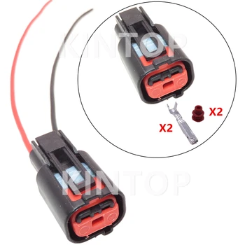 1 Комплект от 2 контакти 15383213 13579999 Авто водоустойчив конектор с кабел, конектор за автоматично свързване на кабела