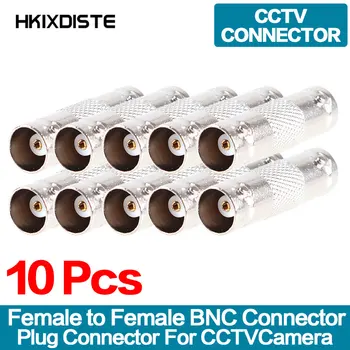 10 бр. BNC вграденият съединител, коаксиален конектор BNC, удължителен кабел за камера за видеонаблюдение, система за видео наблюдение