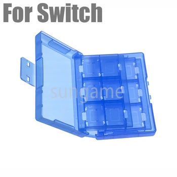 10шт 24 в 1 за Nintendo Switch кутия за съхранение на карти игра прозрачен водоустойчив калъф с притежателя на картата