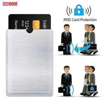 10ШТ RFID Блокер ръкави Защита от кражба на радиочестотна идентификация-RFID карти Блокиране ръкав Защита от кражба на лични данни, Защита от сканиране на карти
