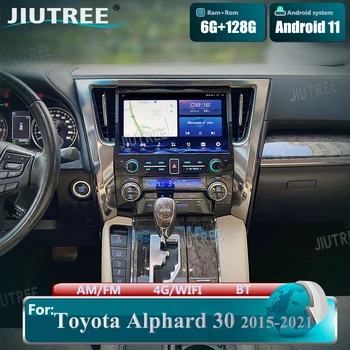 11,8 Инча За 2015-2021 Toyota Alphard 30 Автомобилен Мултимедиен плейър GPS Навигация Стерео Радио с 8 ОСНОВНАТА Android 11 6 + 128 Г Carplay 4G