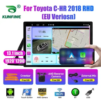 13,1-инчов Автомобилен Радиоприемник За Toyota C-HR 2018 RHD EU Кола DVD GPS Навигация Стерео Carplay 2 Din Централна Мултимедиен Android Auto