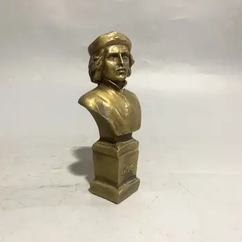 14 см, Порцеланова статуя на Гевара от месинг, бронзова скулптура Гевара