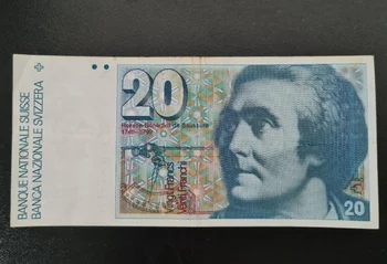 1979-1992 Швейцария от 20 франка Оригинални банкноти VG EF (Fuera De uso Ahora Collectibles)