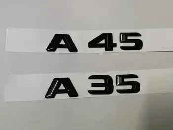1X лъскава черна Пластмаса ABS A 45 A45 A35 A 35 Задни Икона на Багажника, Емблема, Табелка за Mercedes Benz W176 A Class AMG 4matic