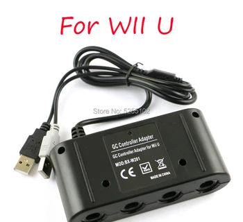 1бр 2019 Новост за Smash/Brothers/GameCube/PC/Switch/Wii U на 3-в-1 и 4-Портов USB адаптер за игрален контролер Cube