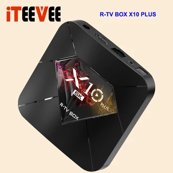 2 ЕЛЕМЕНТА X10 Plus TV Box Android 9,0 и 4 + GB 64 GB Quad WiFi 3D H. 265 6K телеприставка