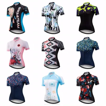 2019 Колоездене Джърси Жена на Велосипед Фланелка С Къс ръкав на МТБ Върховете Майо Годишният Топ Пътни Планински спортни ризи, Спортно яке и червен цвят