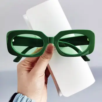 2022 Модерни Слънчеви очила, Дамски, Мъжки Квадратни очила Персонализирани Ins-Популярните цветни слънчеви очила тенденция универсални слънчеви очила с uv400