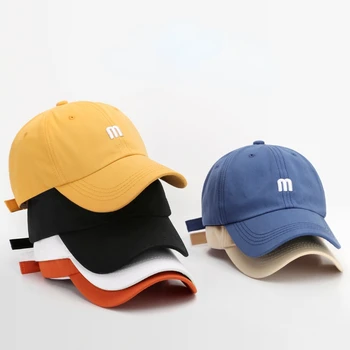 2022, шапка с козирка, модни буквата M, мъжки дишаща бейзболна шапка с мек покрив, мъжка бейзболна шапка, дамски шапки за мъже