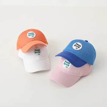 2023 Детска окото бейзболна шапка за момичета и момчета, за сезон: Пролет-лято, Скъпа бейзболна шапка с надпис 
