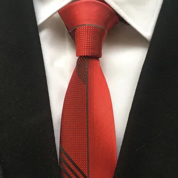 2023 Мъжки вратовръзки, жаккардовый вратовръзка, дизайнерски вратовръзки в стил мозайка, обикновена червени вратовръзки в полудиагональную ивица
