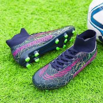 2023 НОВИ мъжки футболни обувки За възрастни и деца, футболни обувки с високи щиколотками, спортни обувки за тренировки на трева, 2023 мъжки маратонки