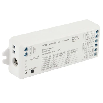 2X Led контролер на Hristo 5 В 1 с Димер CCT RGB RGBW RGBWW RGBCCT Ивица Smart Life Wifi 2,4 G RF дистанционно управление 12-24 В