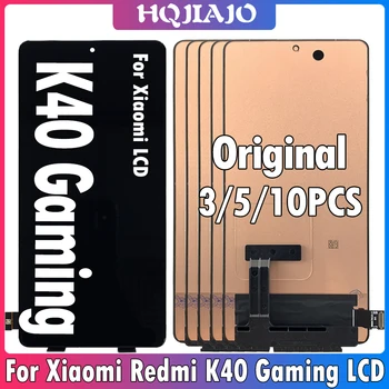 3/5/10 бр. Оригинални За Xiaomi Redmi K40 Игри LCD дисплей M2012K10C Дисплей Тъчпад Екран Дигитайзер За Redmi K40Gaming Ремонт на LCD дисплея