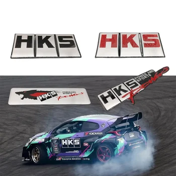 3D метален стикер за автомобил с логото на HKS POWER, отровната знак, емблема, икона, броня, Решетка на багажник, етикети, Автомодифицированные Аксесоари, Мотоциклет