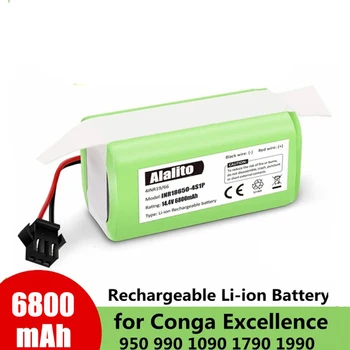 4S1P 14,4 V 6800 mAh Литиево-йонна батерия за Conga Excellence 990 1090 Ecovacs Deebot N79S N79 DN622 Eufy Robovac 11 11S 12 35C X500