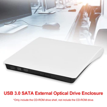 5 Gbit/с 12,7 мм USB 3.0 SATA Външен DVD CD-RW ROM Плеър Оптични Дискове Корпус За Преносим Компютър Без Оптично устройство