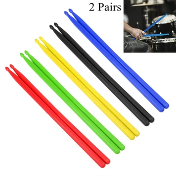 5 Цветни барабанни пръчки от нейлонового материал, трайни джаз барабанни пръчки за практики, аксесоари за инструменти от начинаещи