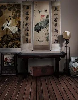 5x7ft Китайската традиционна живопис за хола Фонови снимки Реквизит за снимки Студиен фон