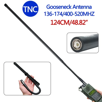 ABBREE TNC Двухдиапазонная Сгъваема CS-тактическа антена с гъши врата 144/430 Mhz За Преносима радиостанция TK-378 TK-278 Harris AN/PRC-152 148