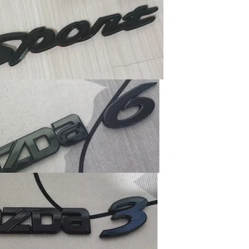 ABS Авто Сребристо-хромирани Външни аксесоари за Mazda 2 3 6 Букви от азбуката на Задния багажника на колата, Значка, Емблема, Табелка с Логото на