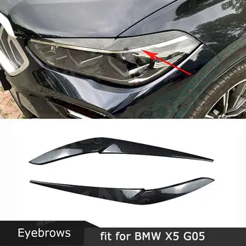 ABS-карбоновая стикер на автомобилна фаро за вежди, тампон върху клепачите, комплекти за BMW X5 G05 M Sport 2019 + автоаксесоари за лифтинг на лицето