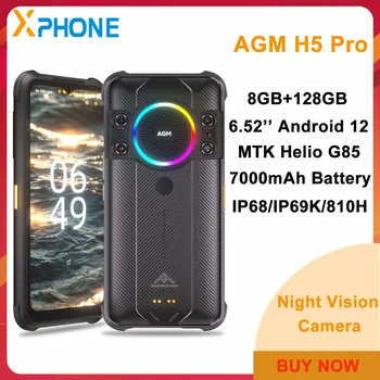 AGM H5 Pro Здрав Телефон 8 GB 128 GB 7000 ма 6,5 