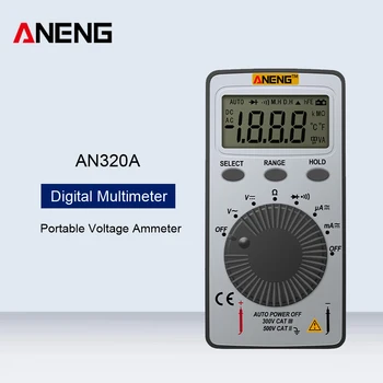 ANENG AN101 Преносим Цифров Дисплей Мултицет С Подсветка на AC/DC Автоматичен Портативен Измерител на Тестови Инструменти за Напрежение, Ток, Амперметър