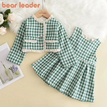 Bear Leader/ Комплект дрехи за малките момичета, есенно-зимния комплект дрехи с герои от анимационни филми 