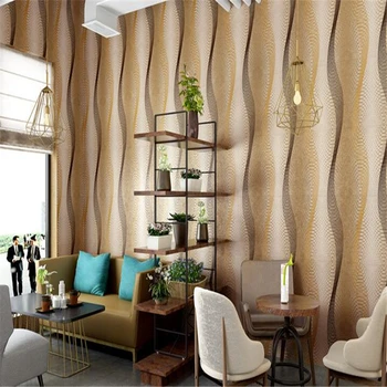 beibehang papel de parede 3d Модерен абстрактен вълнообразни райета KTV с дълбоки релефни, ресторант, фон за спални, минималистичные тапети