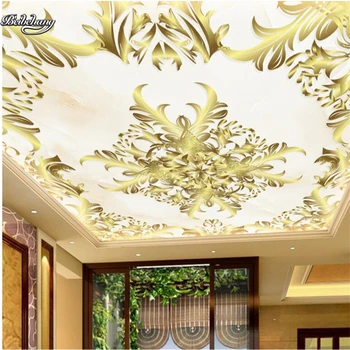 beibehang Златен европейски модел таван таван стена zenith потребителски голям стенопис нетъкан тапет екологични