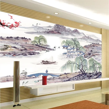 beibehang Потребителски тапети на стенописите снимка всякакъв размер модерен минималистичен пейзаж в китайски стил стенни декоративна живопис