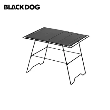 Blackdog Открит маса IGT, Сгъваем плот за къмпинг, Преносим Маса за пикник, барбекю, поставка за чаши, рафтове за съхранение, воден канал