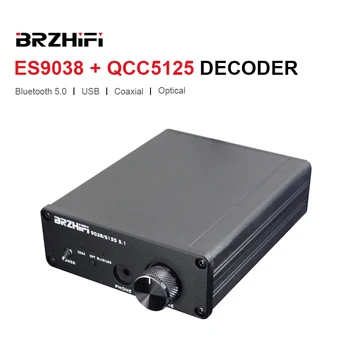 BRZHIFI Аудио CSR8675 Bluetooth 5,0 Приемник КПР ES9038 Декодиране APTX-HD LDAC Аудиофильский Hi-FI декодер