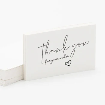 Carddsgn Благодарим Ви за Вашата поръчка, мини-набор от карти, благодарим ви за подкрепата, малък пакет визитки, 200 бр.