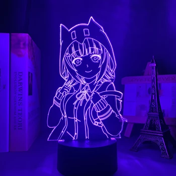 Danganronpa Chiaki Nanami led нощна светлина лампа за вашия интериор, спални, детски подарък Danganronpa акрилна 3D лампа Chiaki Nanami