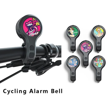 ENLEE USB Акумулаторна велосипед, мотоциклет, електрически звънец, рог, 4 режима, Планински път, колоездене, анти-кражба аларма, клаксон, аксесоари за велосипед