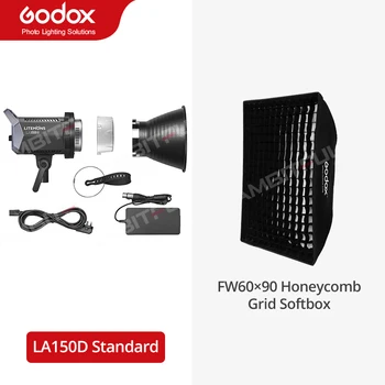 Godox LA150D LA150BI 190 W, LA200D LA200BI 230 Вата, LCD панел, двуцветен led светлини за запис на видео, непрекъснато изход с управление чрез приложение
