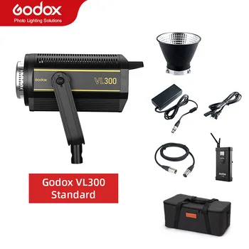 Godox VL300 VL-300 300 W До 5600, бяла версия, led видеосвет, непрекъснато изход, определяне на Bowens, студио осветление, Поддръжка приложения