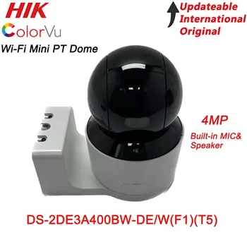 HIK DS-2DE3A400BW-DE/W (F1) (T5) 4-мегапикселова куполна мрежова камера ColorVu Wi-Fi Mini PT С Вграден микрофон и високоговорител, Безжична IP камера