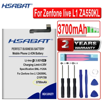 HSABAT 3700 mah C11P1709 Батерия с голям Капацитет за Смартфон Asus Zenfone live L1 ZA550KL ZA551KL X00RD