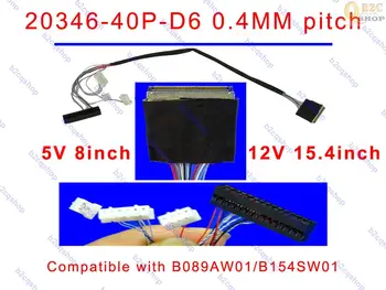 I-PEX20346-40P-D6 1ch 6bit със стъпка 0.4 mm led LCD кабел LVDS за B089AW01/B154SW01