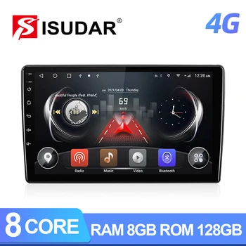 ISUDAR T72 4G WIFI Android 10 автомагнитола за Peugeot 407 1 2004 - 2011 Android Автомобил GPS, стерео уредба 8 ядрени видеорекордер DSP Carplay QLED