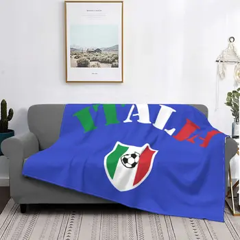 Italia Италия фланелевое одеяло с италиански флаг, футболни творчески наметала, одеяла за дома, плюшевое коварен одеяло