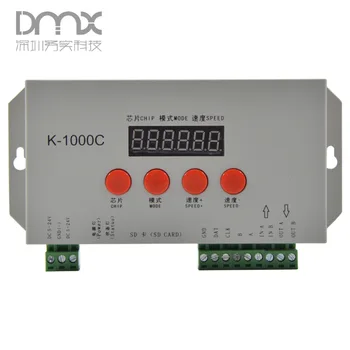 K-T 1000C-1000S обновената версия на контролер LED pixel SD card WS2812B; автономен; управление на 2048 пиксела; Изход за сигнал SPI;