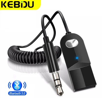 KEBIDU Безжична Bluetooth, Aux Приемник Адаптер Донгл USB Конектор 3,5 мм Аудио Комплект за свободни ръце За Автомобил, Стерео Bluetooth Предавател