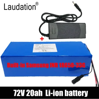 Laudation 72V 20ah 20s 6p 18650 Литиева батерия с Вградена батерия Samsung С 40A BMS И зарядно устройство За Мощност 1000 W