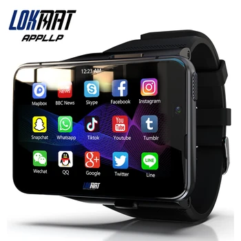 LOKMAT APPLLP MAX 4G WiFi Смарт Часовници за Мъже С Двойна Камера За Видеоразговори с Android-Телефон Часовник Монитор на Сърдечната Честота 4G + 64G Слот Умен Часовник